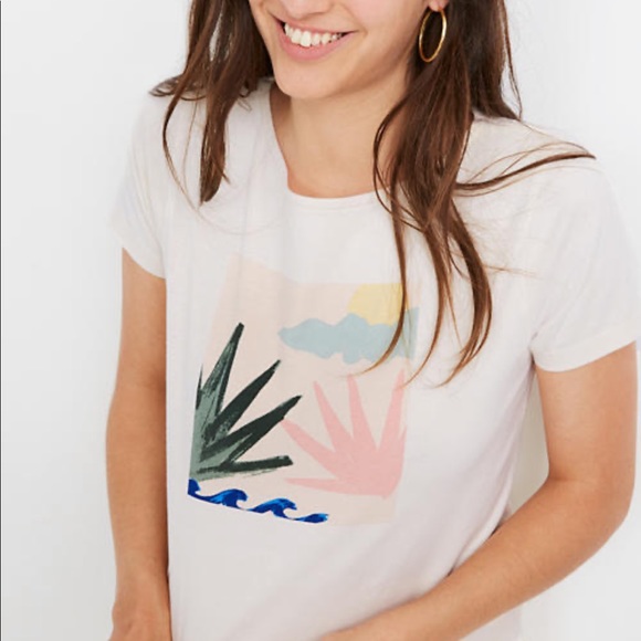 Madewell Graphic Boxy Botanical Tee - Picture 7 of 8
